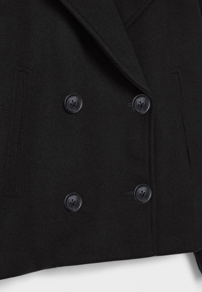 Elspeth | Women's Cropped Wool Pea Coat
