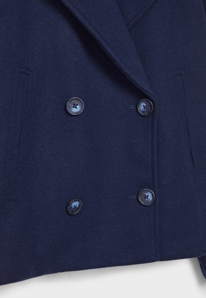 Elspeth | Women's Cropped Wool Pea Coat