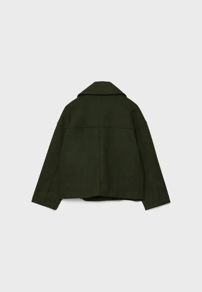 Elspeth | Women's Cropped Wool Pea Coat
