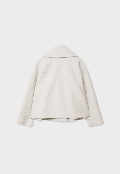 Elspeth | Women's Cropped Wool Pea Coat