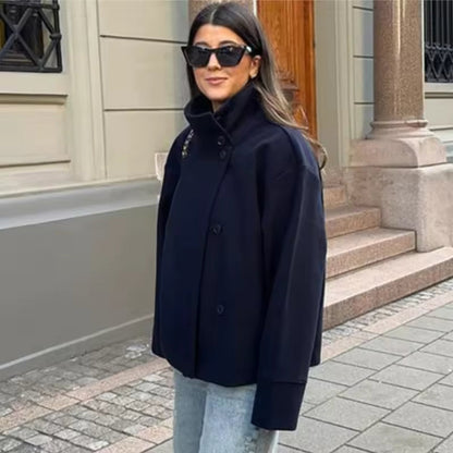 Evie | Women's Oversized Wool Oversized Pea Coat