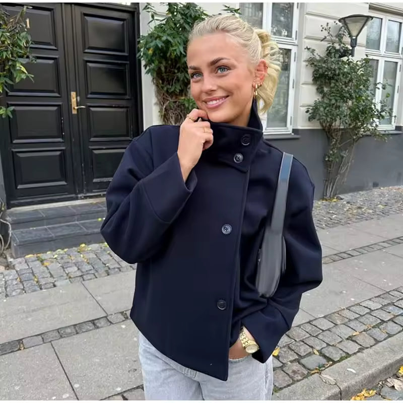 Evie | Women's Oversized Wool Oversized Pea Coat