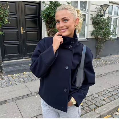 Evie | Women's Oversized Wool Oversized Pea Coat