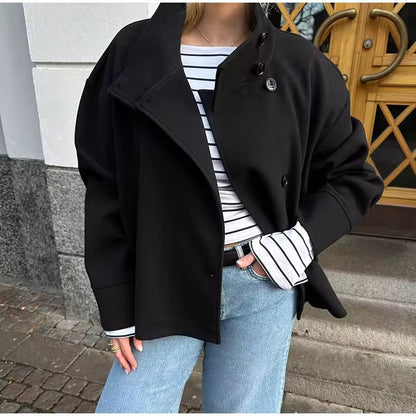 Evie | Women's Oversized Wool Oversized Pea Coat