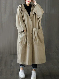 Gina | Women's Casual Front Pocket Trenchcoat