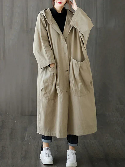 Delphine | Women’s Classic Trenchcoat with Front Pockets