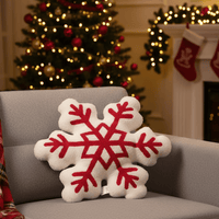Festive Christmas Snowflake Cushion Cover