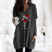 Fiona | Women's Festive Graphic Christmas Top