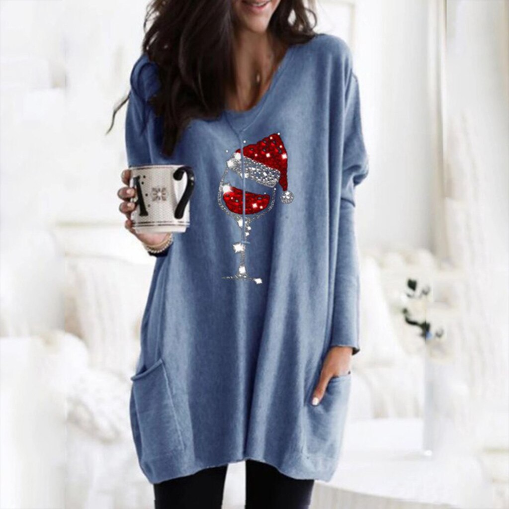 Fiona | Women's Festive Graphic Christmas Top