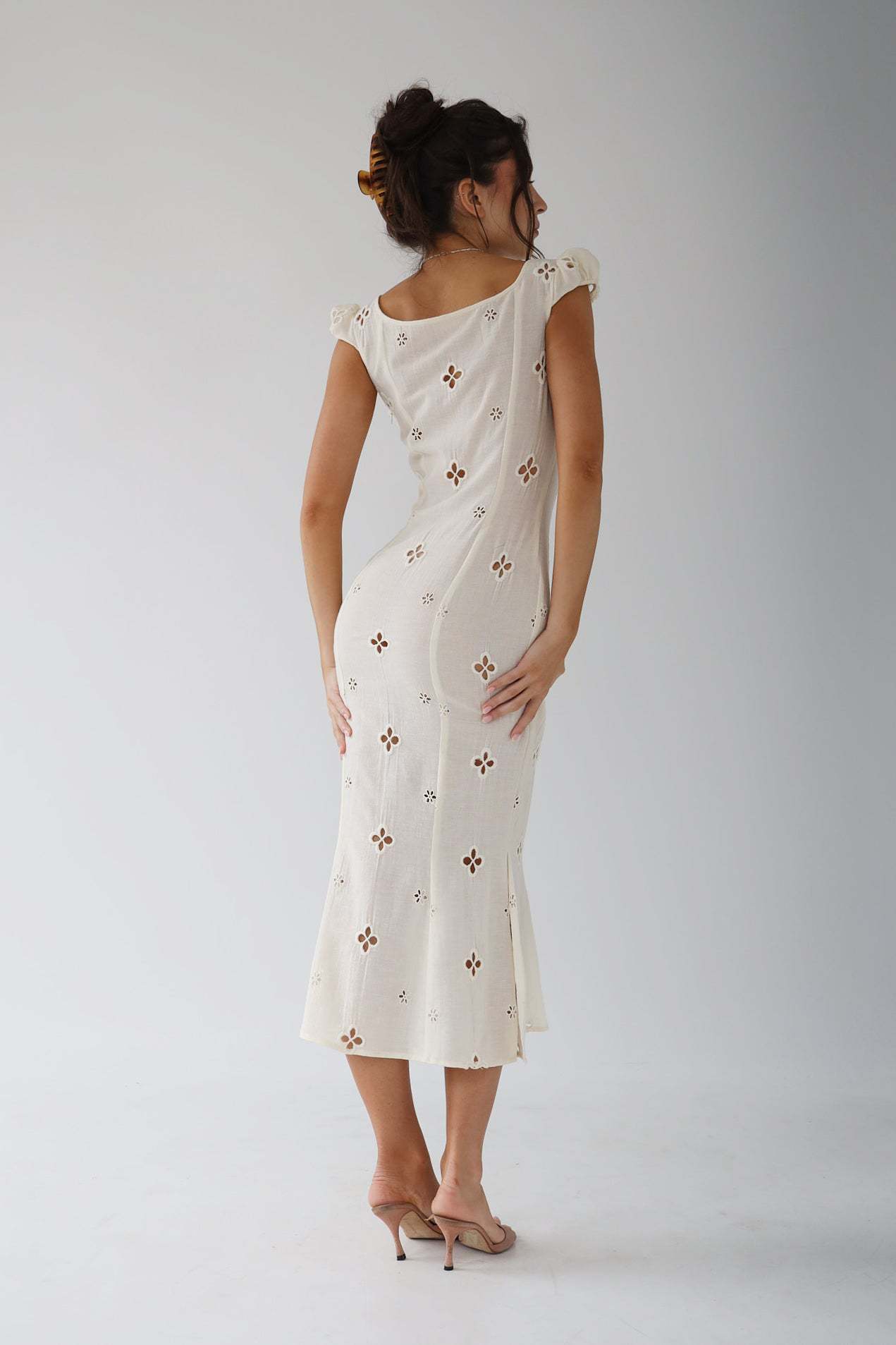 Keira | Women’s Buttoned Wedding Guest Midi Dress