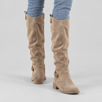 Florence | Women's Gathered Knee-High Boots