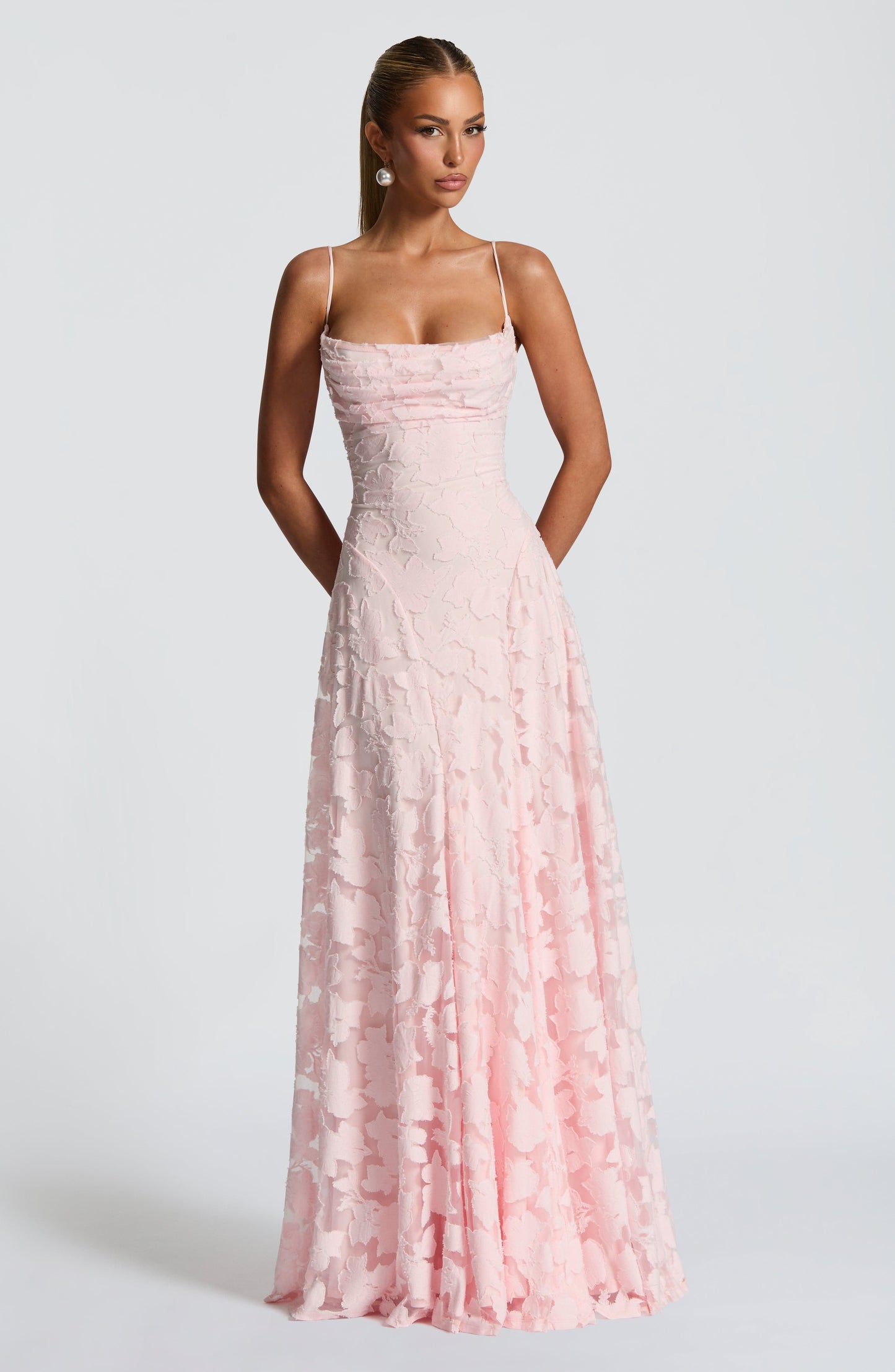 Melinda | Women's Formal Embroided Maxi Evening Dress