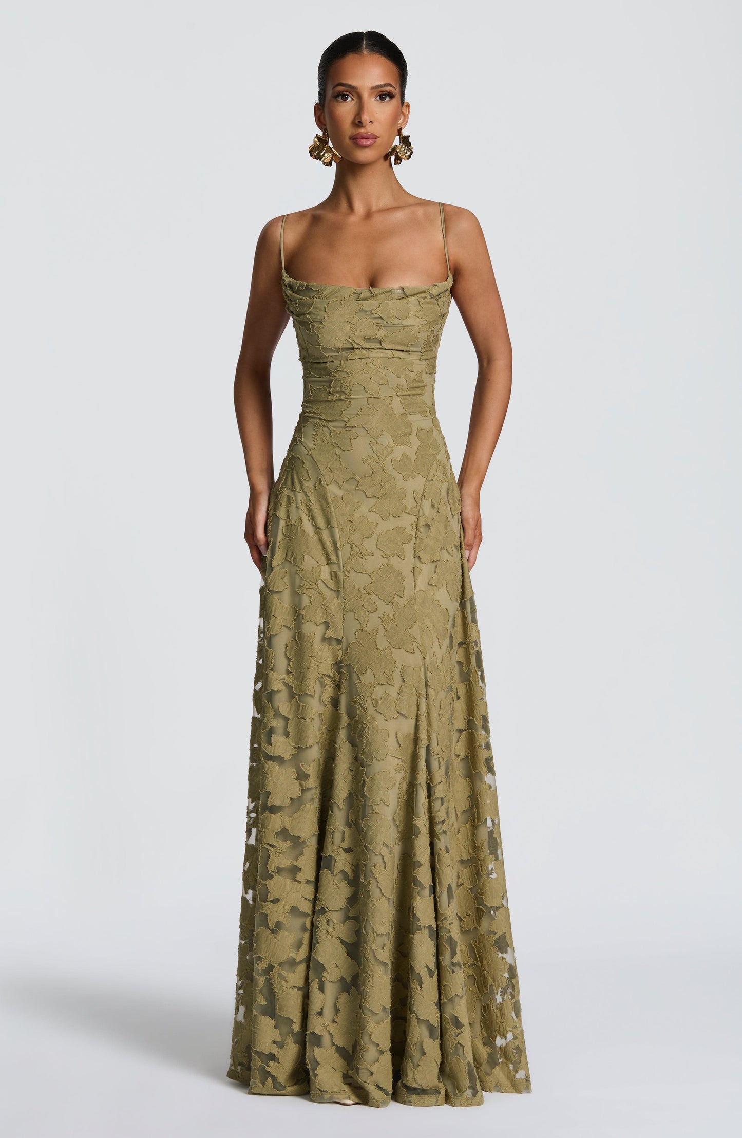 Melinda | Women's Formal Embroided Maxi Evening Dress