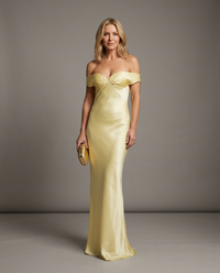 Claire | Women's Satin Wedding Guest Maxi Dress