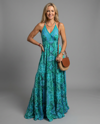 Sarah | Women's Boho Wedding Guest Maxi Dress