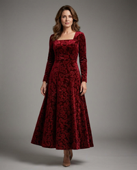 Margaret | Women Graceful Floral Midi Dress
