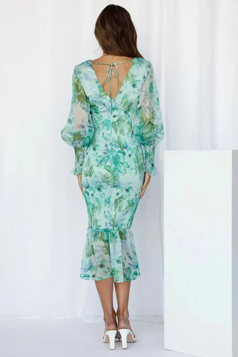 Blakely | Women’s Puff Sleeves Wedding Guest Dress