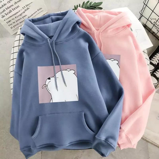 Reese | Women's Cartoon Print Pocket Hoodie