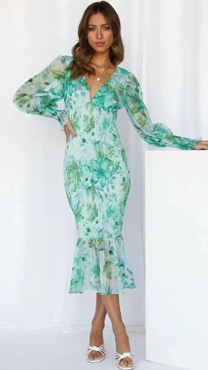 Blakely | Women’s Puff Sleeves Wedding Guest Dress