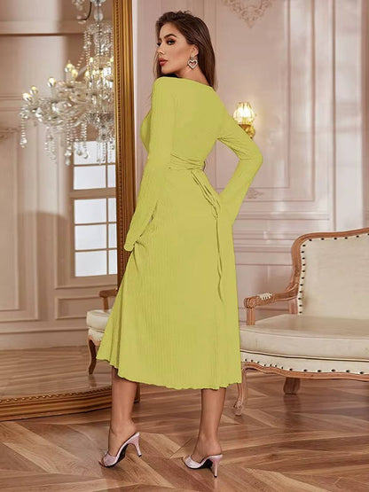 Paris | Women’s Square Neck Wedding Guest Midi Dress