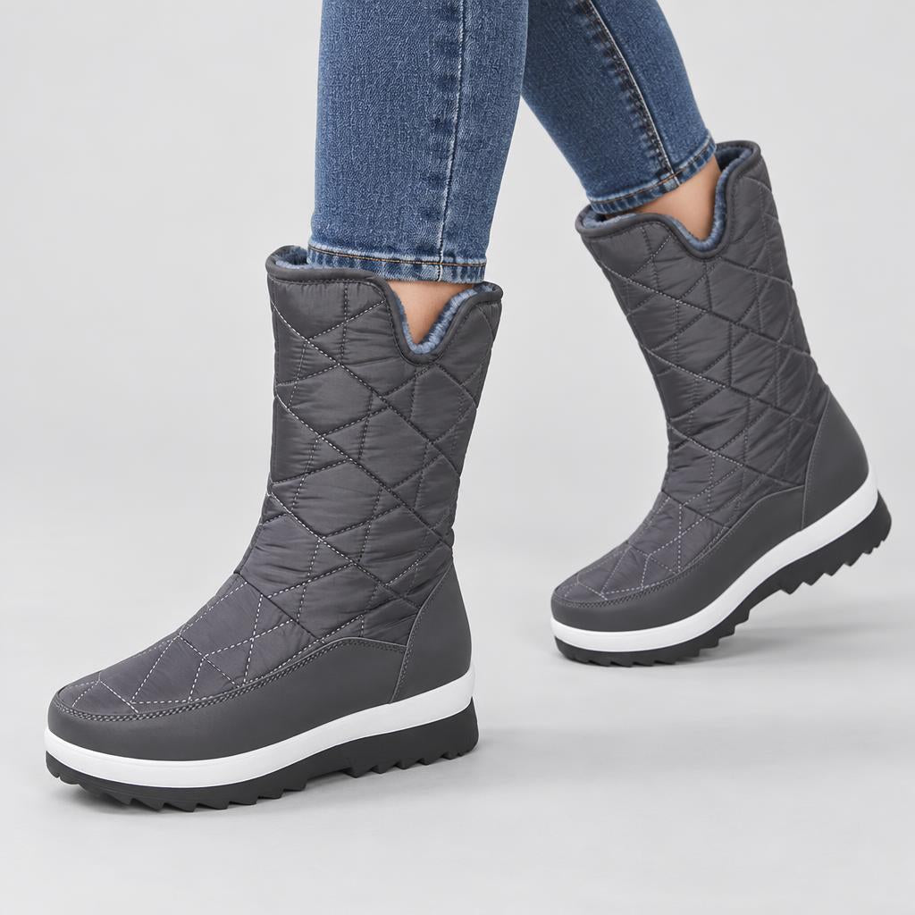 Isla | Women's Quilted Boots with Lining