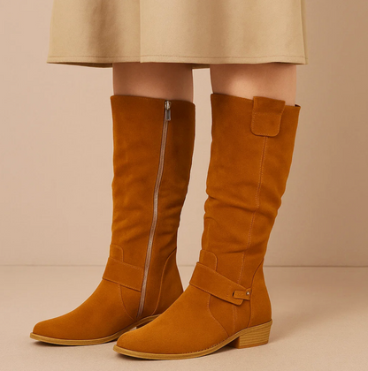 Karen | Women's Elegant Suede Knee-High Boots