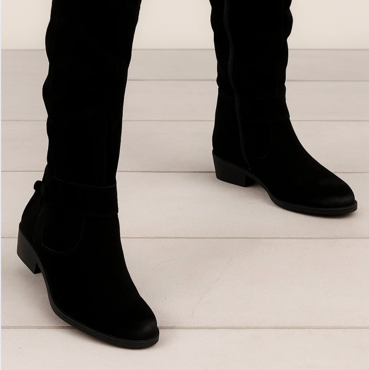 Karen | Women's Elegant Suede Knee-High Boots
