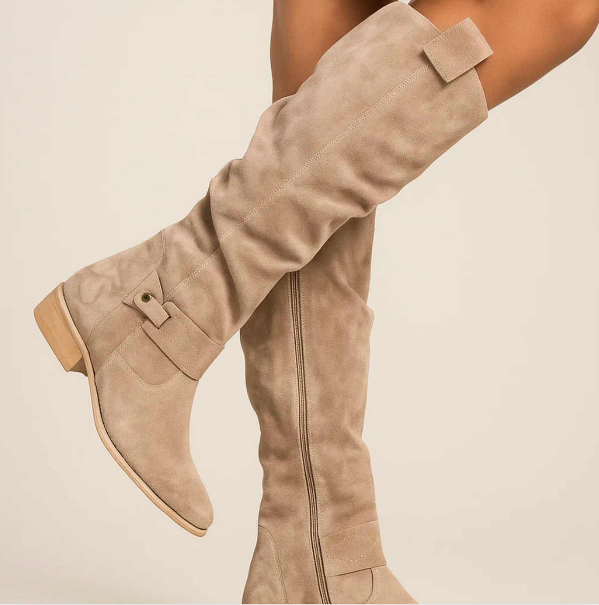 Karen | Women's Elegant Suede Knee-High Boots