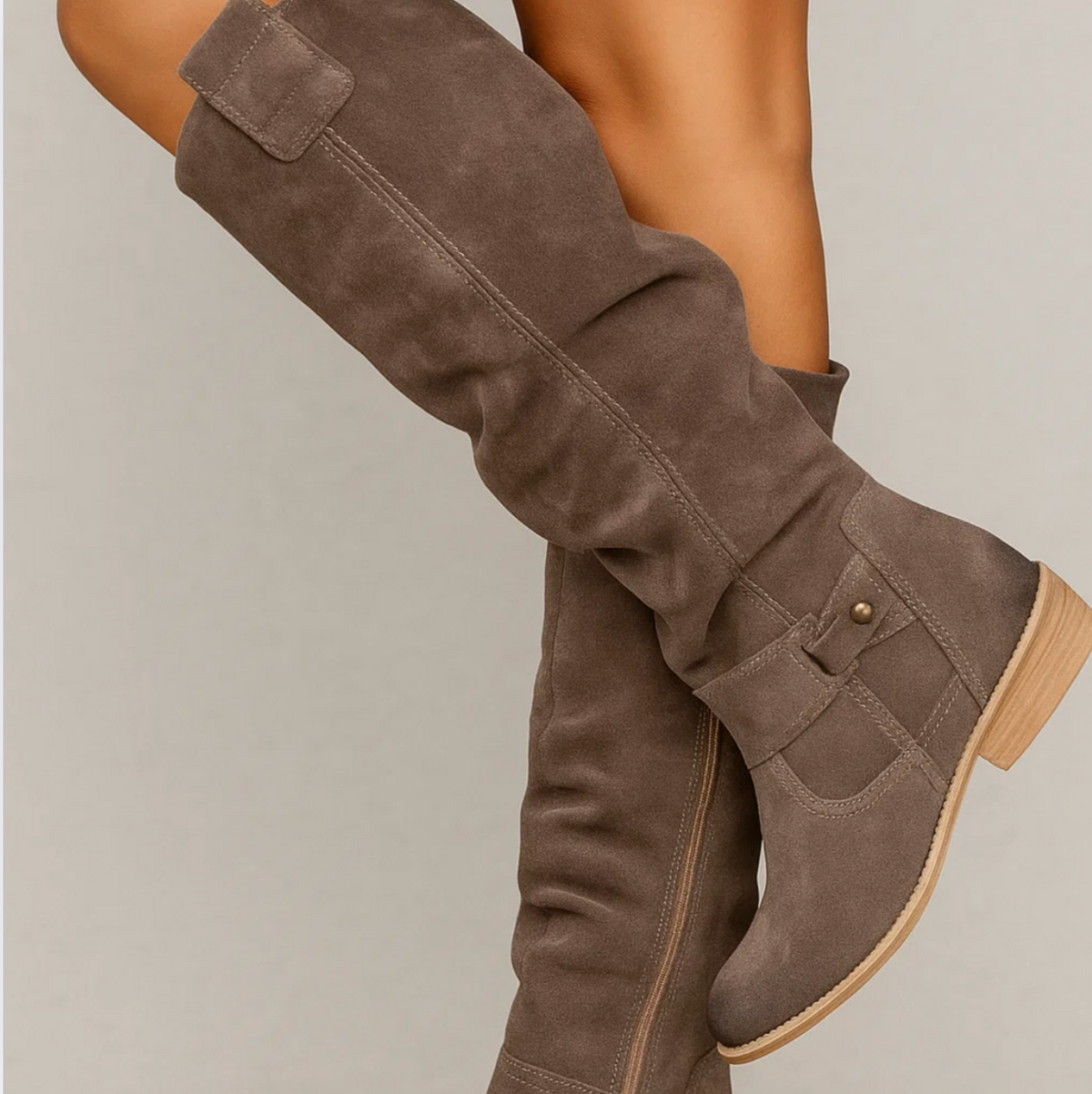 Karen | Women's Elegant Suede Knee-High Boots