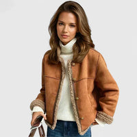 Katie | Women's Shearling Elegant Wool Jacket