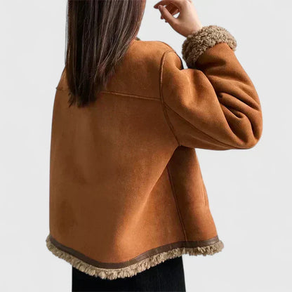 Katie | Women's Shearling Elegant Wool Jacket