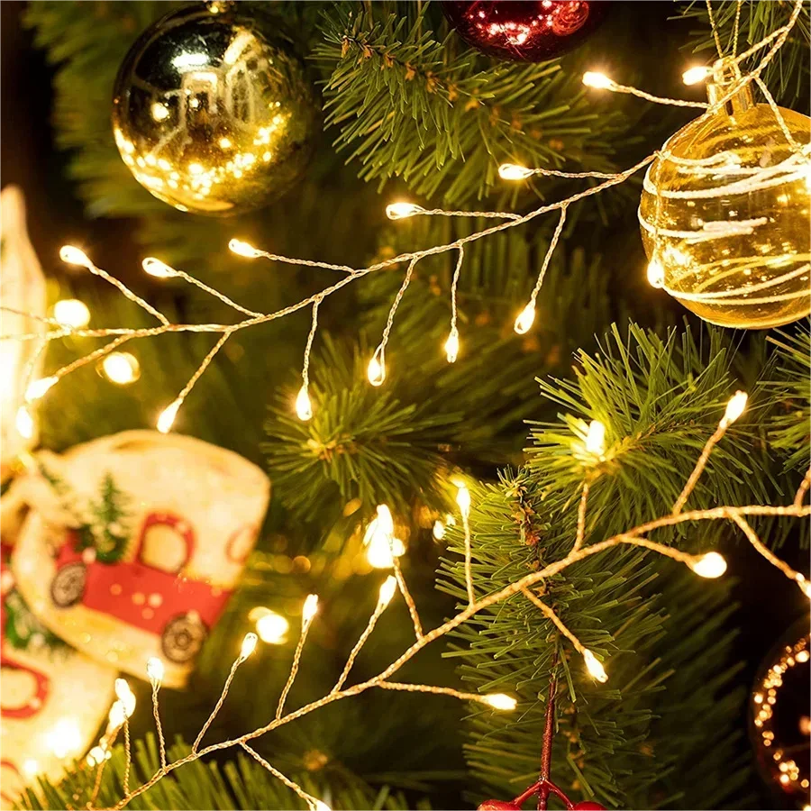 LED Christmas String Fairy Lights Warm White Cluster