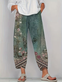 Lexi | Women's Relaxed Floral Classic Trousers