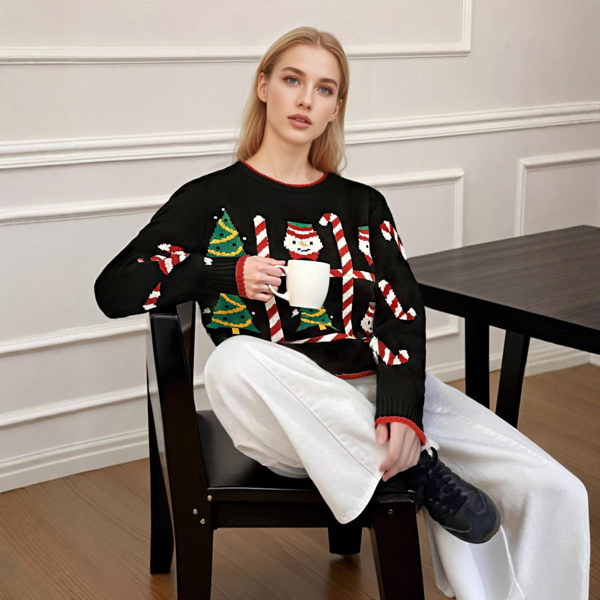 Lindsay | Women's Festive Knitted Christmas Jumper