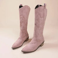 Nell | Women's Side Zipper Knee High Cowboy Boots