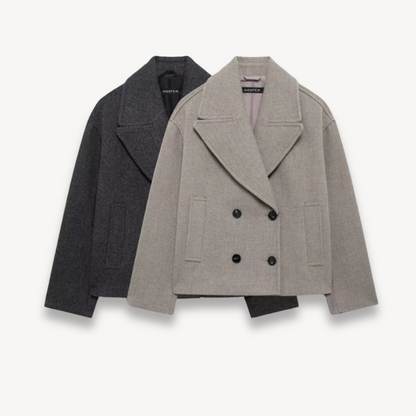 Patricia | Women's Double-Breasted Elegant Wool Pea Coat