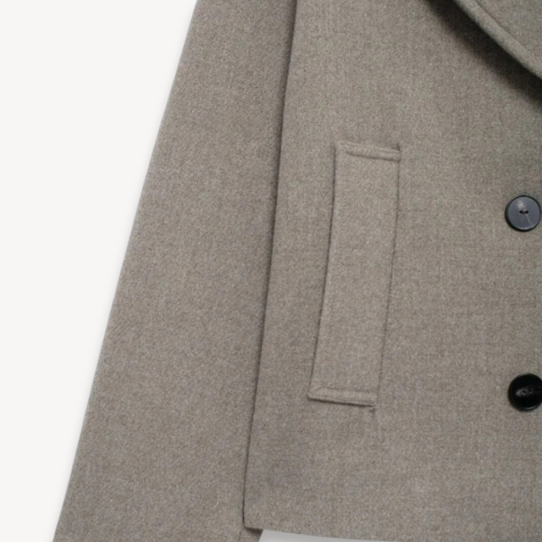 Patricia | Women's Double-Breasted Elegant Wool Pea Coat