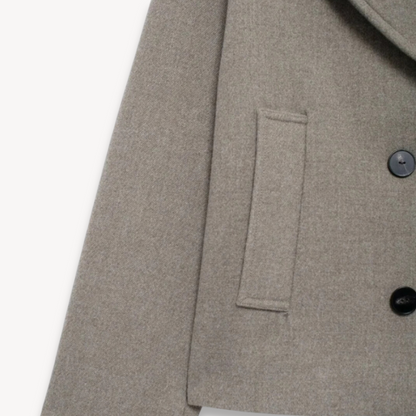 Patricia | Women's Double-Breasted Elegant Wool Pea Coat