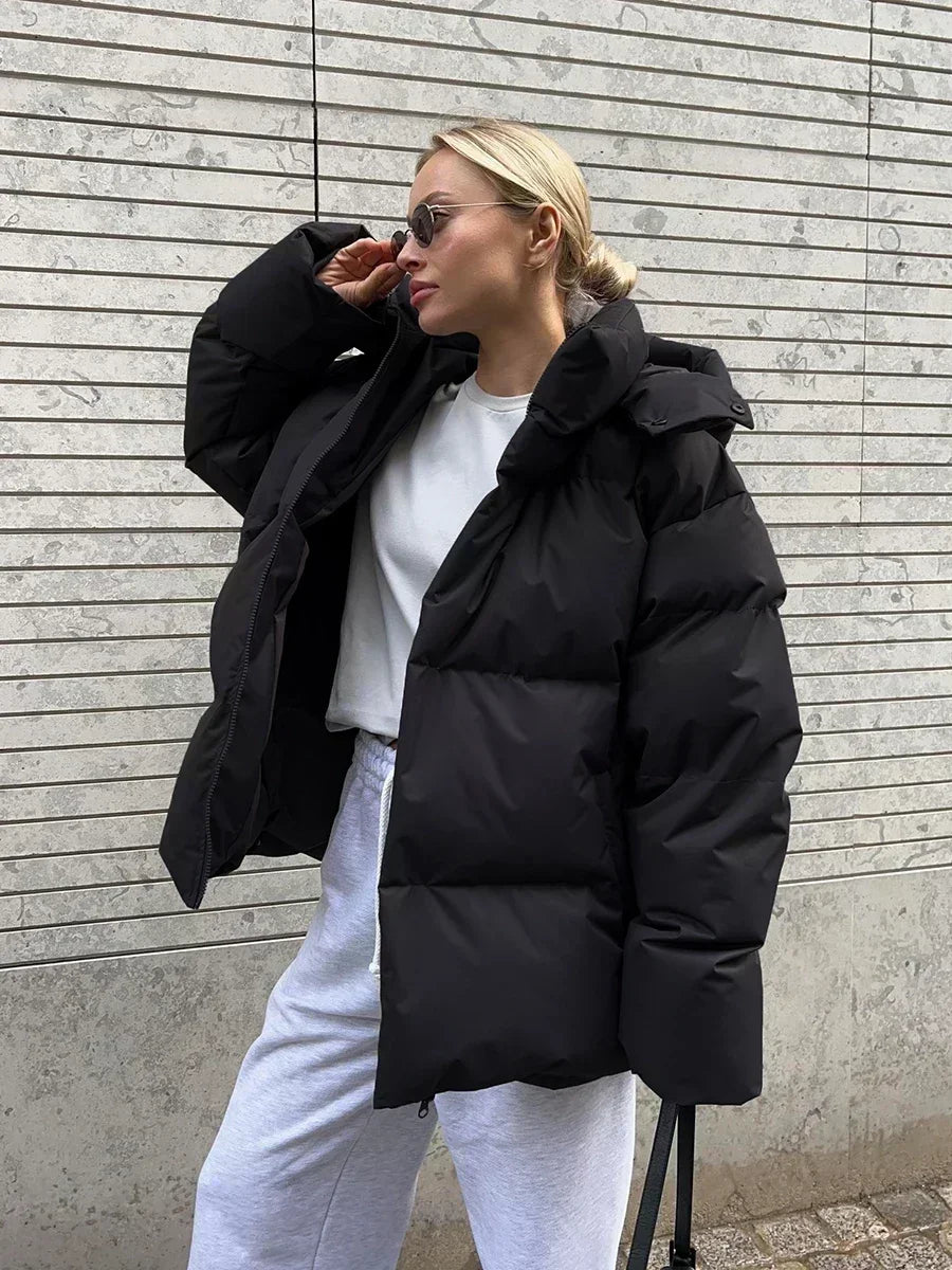Poppy | Women's Oversized Hooded Puffer Jacket