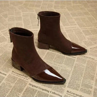 Lucy | Women's Elegant Block Heel Ankle Boots