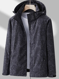 Zara | Women's Patterned Hooded Windproof Winter Jacket